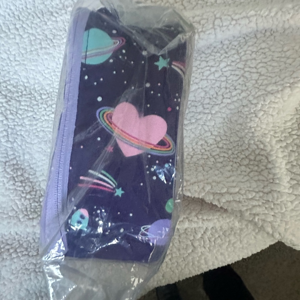 Pottery Barn Kids Cosmic Lunchbox - Purple and Pink Galaxy Pattern